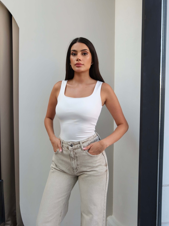 Yüksek Bel Straight Jean