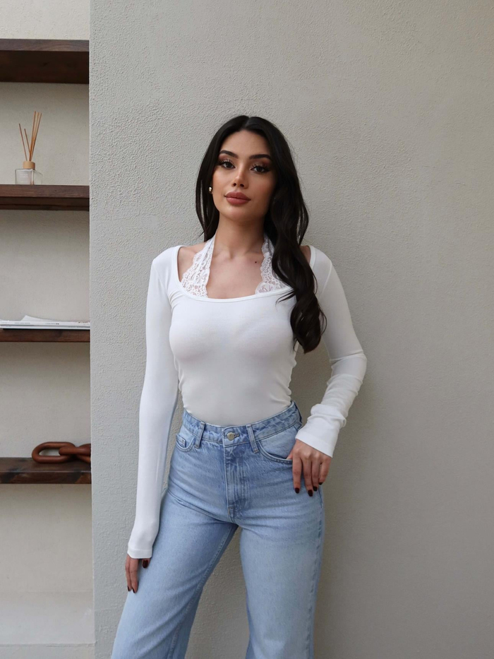 Yüksek Bel Straight Orj Jean