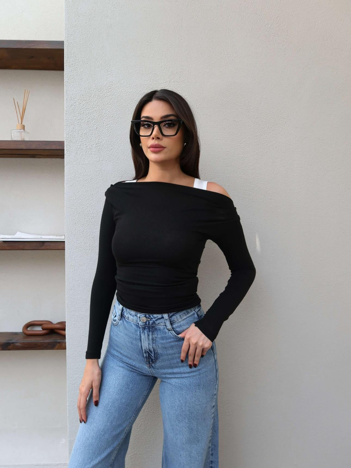 Yüksek Bel Wide Leg Jean