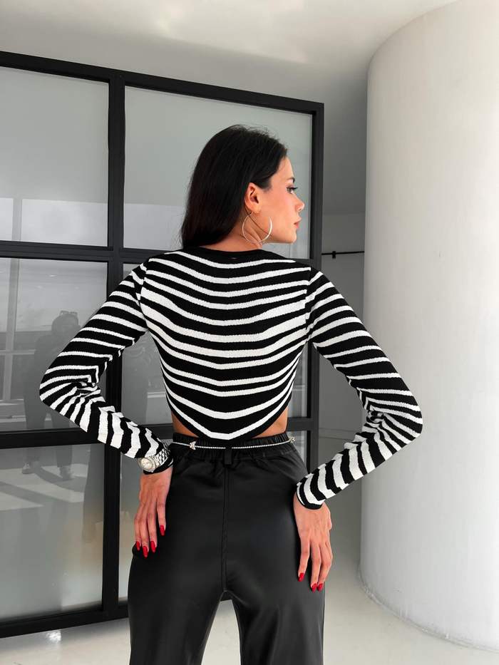 Zeo Desen Luxe Kısa Kazak