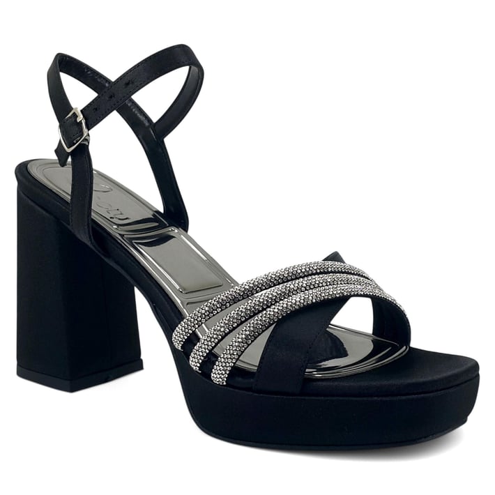 Beety 1018 1 25YA Kadın Abiye Ayakkabı Siyah Saten nehironline