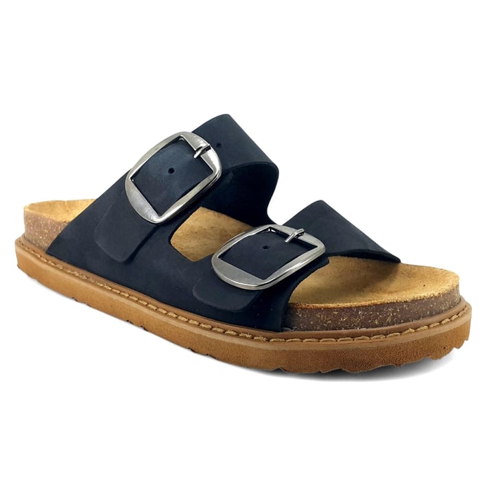 Beety 2395 25YT Kadın Günlük Terlik Siyah Nubuk nehironline