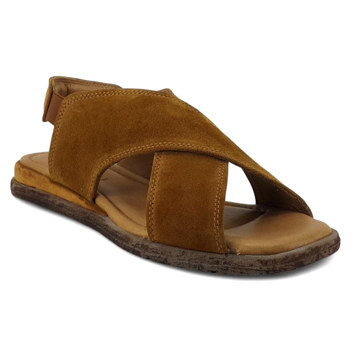 Beety 706 25YS Kadın Günlük Sandalet Taba Süet nehironline