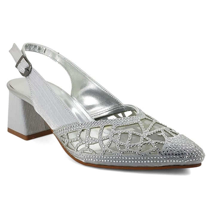 Beety 921 25KA Kadın Abiye Ayakkabı Gümüş nehironline