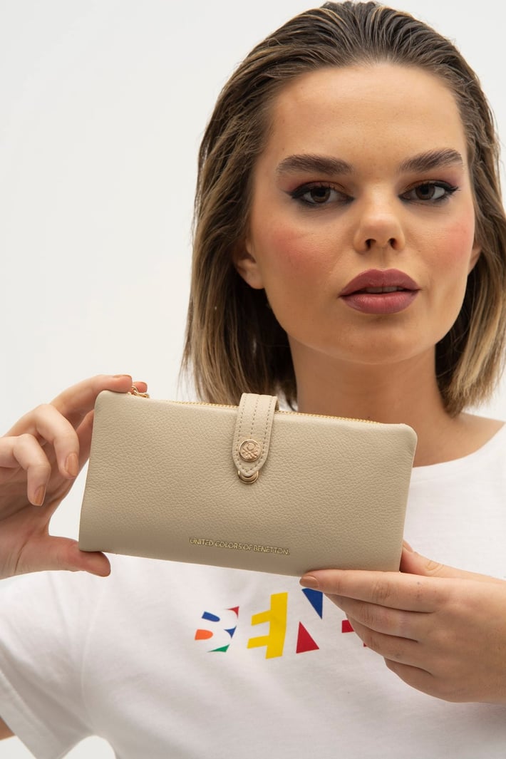 Benetton Bnt 1241 Kadın Cüzdan Kum nehironline