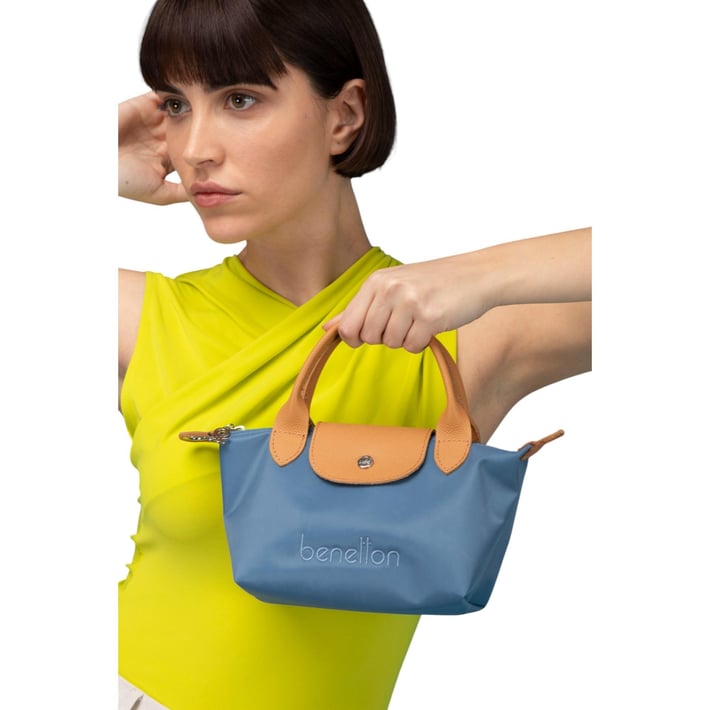 Benetton Bnt 1360 Kadın El Çantası Mavi nehironline