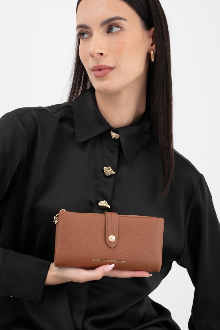 Benetton Bnt 1631 Kadın Cüzdan Taba nehironline