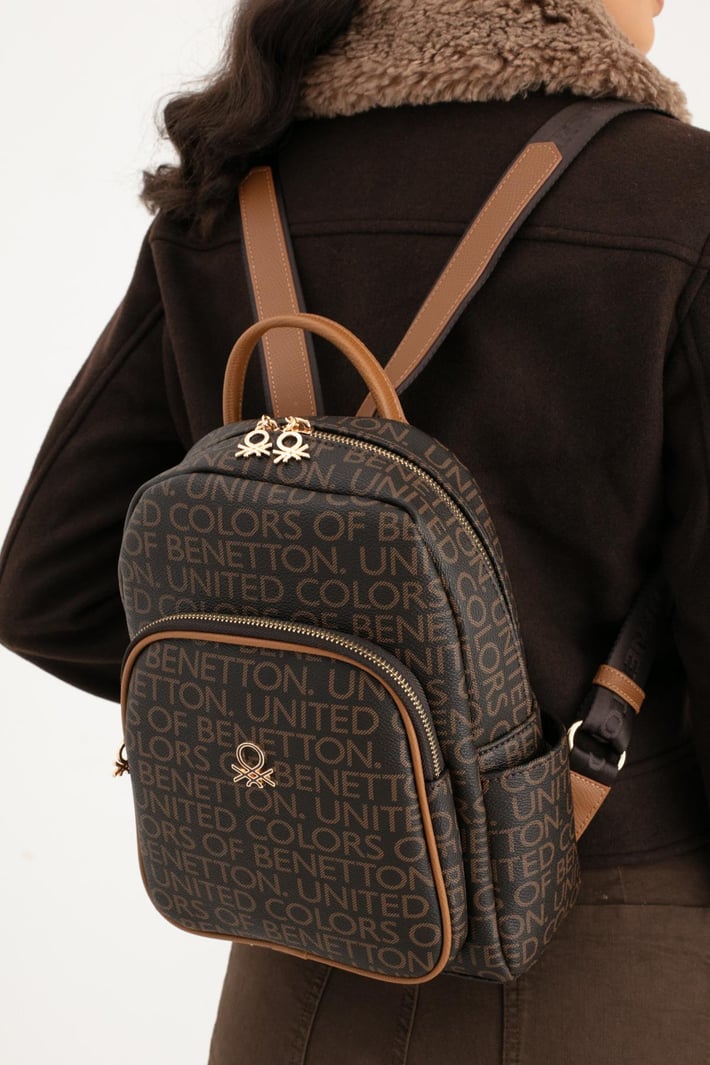 Benetton Bnt 1645 Kadın Sırt Çantası Kahverengi nehironline