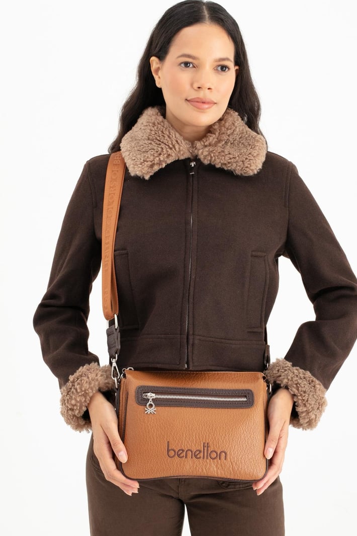 Benetton Bnt 1662 Kadın Çapraz Çanta Taba nehironline