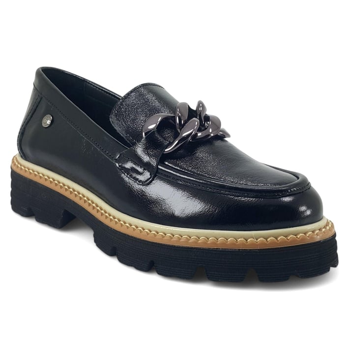 Mammamia 3690 25YA Kadın Günlük Ayakkabı Siyah Rugan nehironline