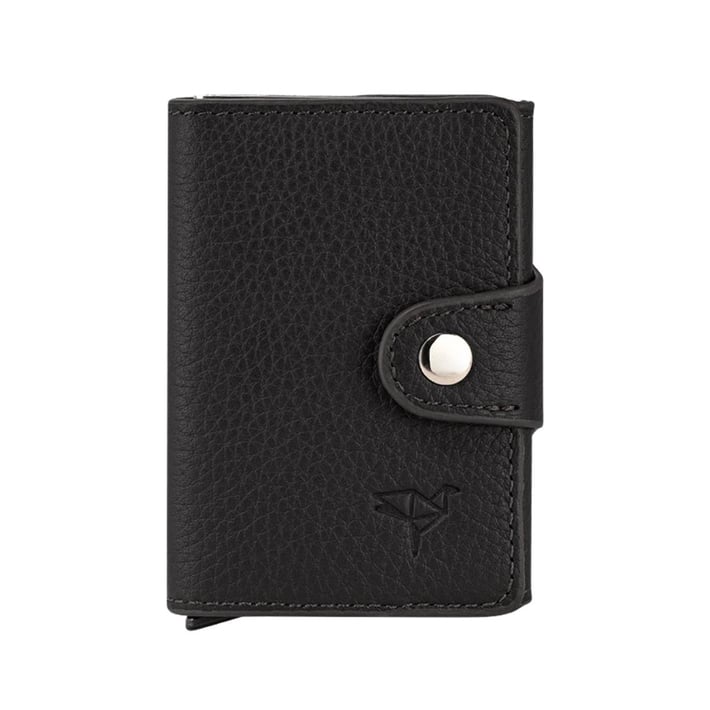 Nehironline Bern Hakiki Deri Mekanizmalı Cüzdan - Siyah nehironline