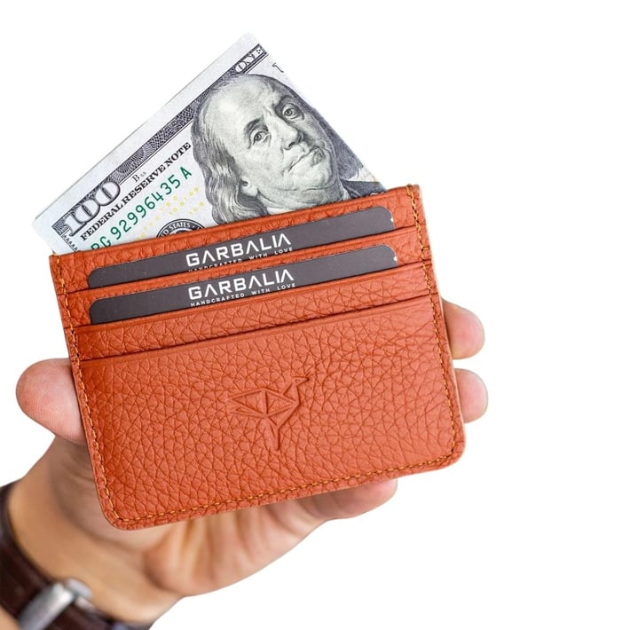 Nehironline Cape Hakiki Deri Unisex Kartlık Cüzdan - Taba nehironline