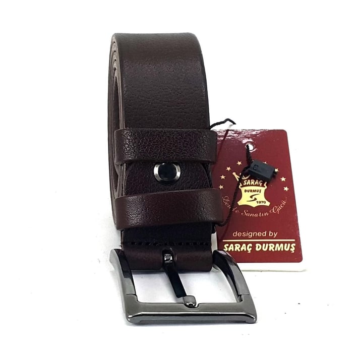 Saraç 1103 24K 3,5 Cm Erkek Kot Kemer - Kahverengi nehironline