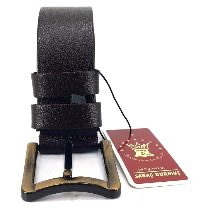 Saraç 1104 24K 4 Cm Erkek Kot Kemer - Kahverengi nehironline