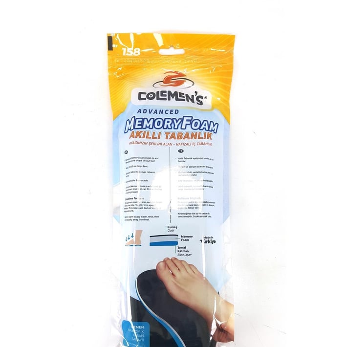 Advanced Memory Foam Hafızalı Kesilebilir Tabanlık - Siyah nehironline