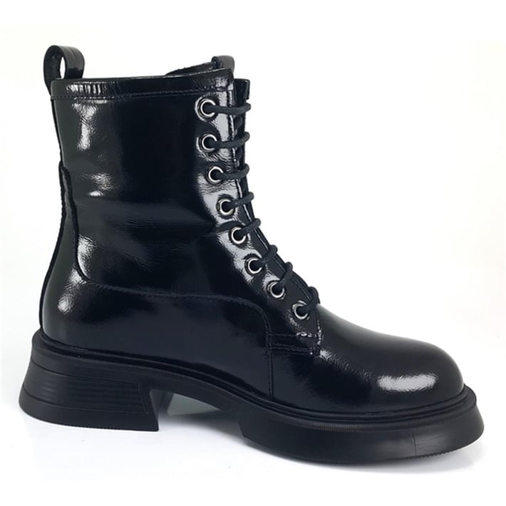 Albini 10089 Günlük Bayan Bot - Siyah Kırışık Rugan nehironline