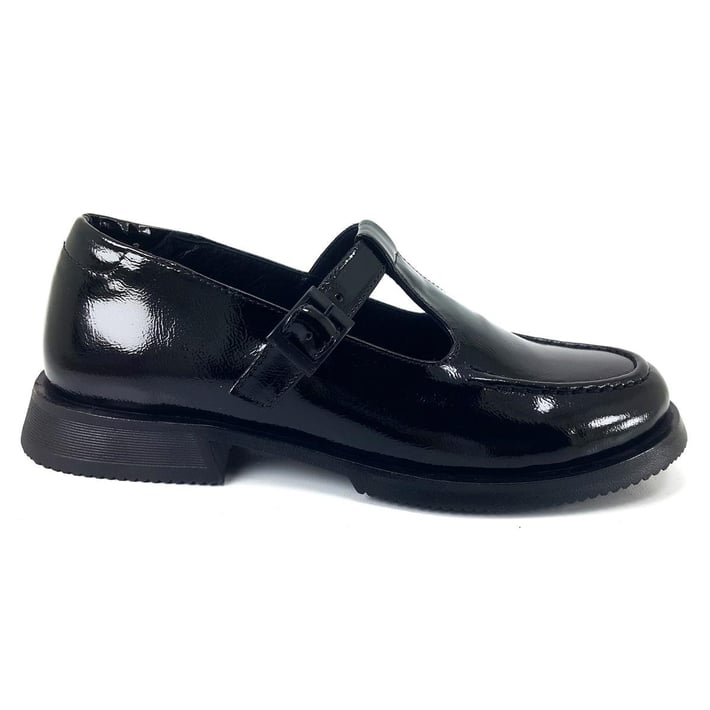 Albini 10729 24YA Kadın Günlük Ayakkabı - Siyah Rugan nehironline