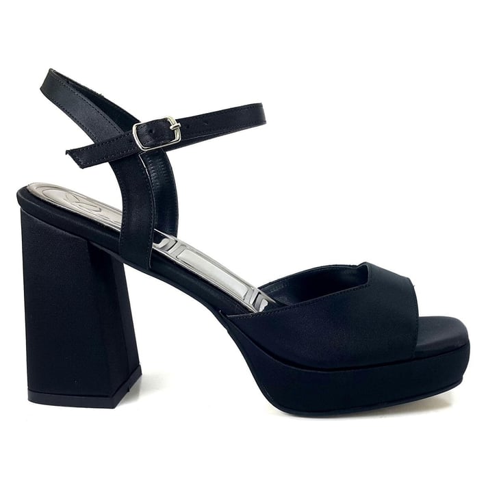 Beety 1008 24KA Kadın Abiye Ayakkabı - Siyah Saten nehironline