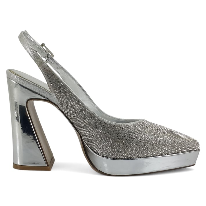 Beety 1280 25YA Kadın Abiye Ayakkabı Gümüş nehironline