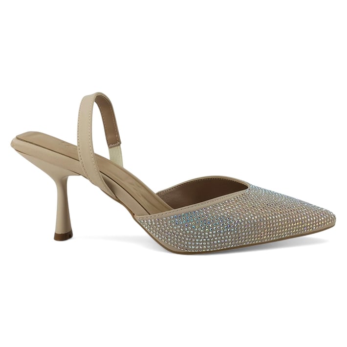 Beety 208 25YA Kadın Abiye Ayakkabı Bej nehironline