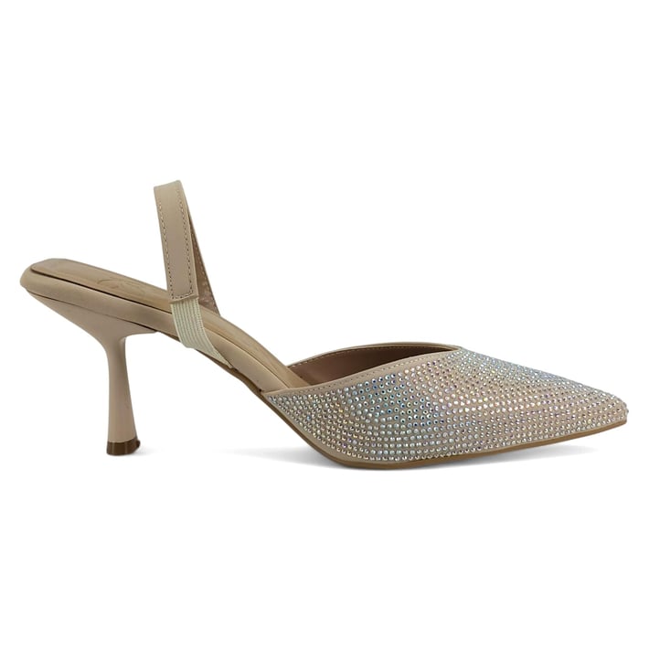 Beety 208 25YA Kadın Abiye Ayakkabı Bej nehironline