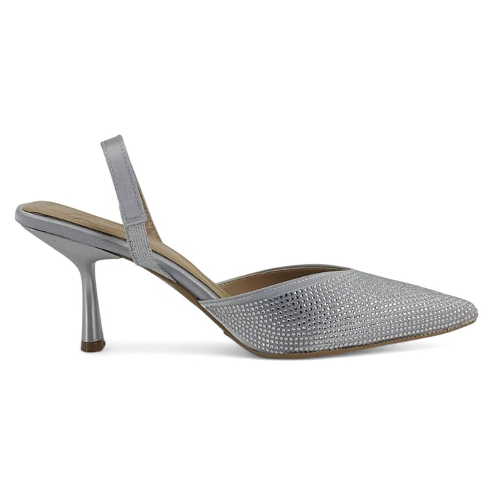 Beety 208 25YA Kadın Abiye Ayakkabı Gümüş nehironline