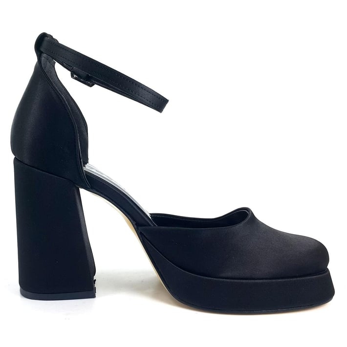 Beety 725 24KA Kadın Abiye Ayakkabı - Siyah Saten nehironline