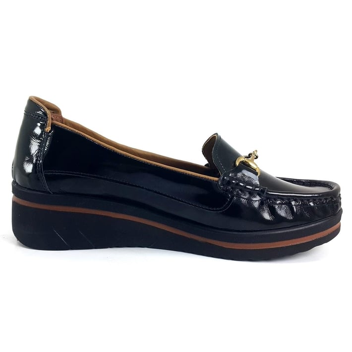 Beety 747 24KA Kadın Günlük Ayakkabı - Siyah Rugan nehironline