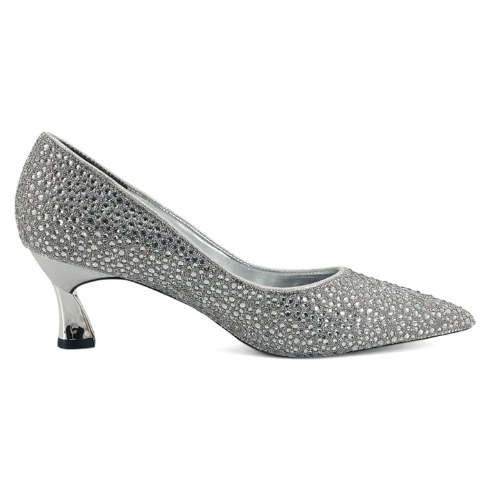 Beety 824 25YA Kadın Abiye Ayakkabı Gümüş nehironline
