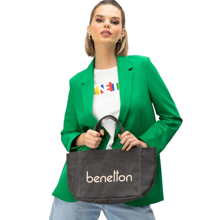 Benetton Bnt 1102 Kadın El Çantası Siyah nehironline