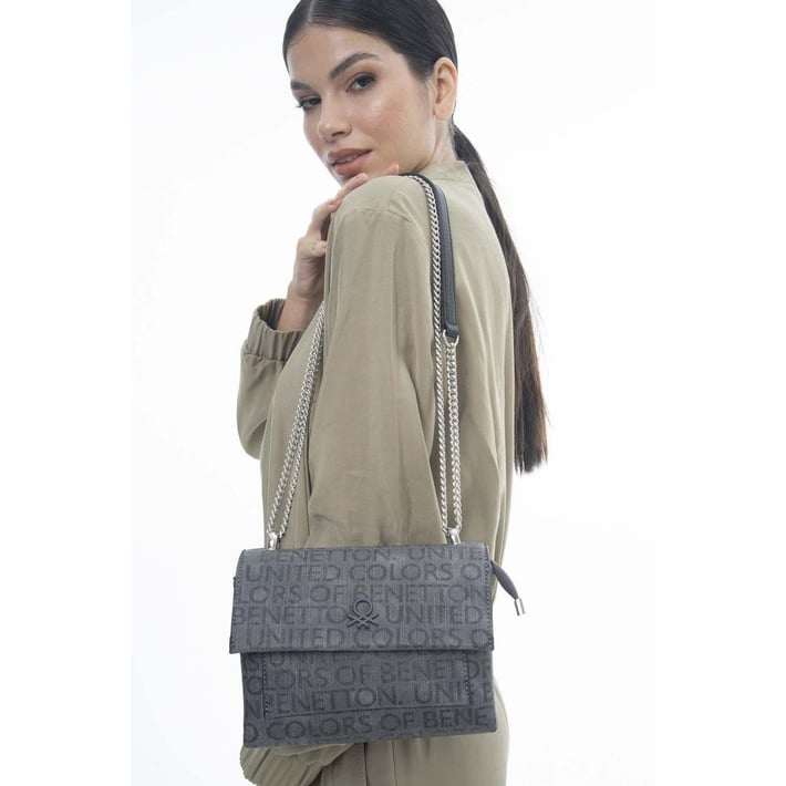 Benetton Bnt 1119 Kadın Kol Çantası - Gri nehironline