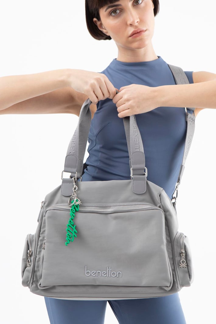 Benetton Bnt 1484 Kadın Kol Çantası Gri nehironline