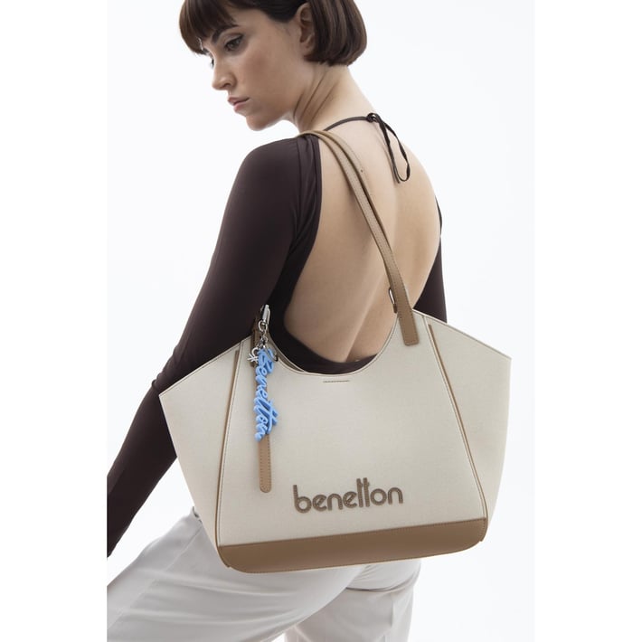 Benetton Bnt 1523 Kadın Kol Çantası Bej nehironline