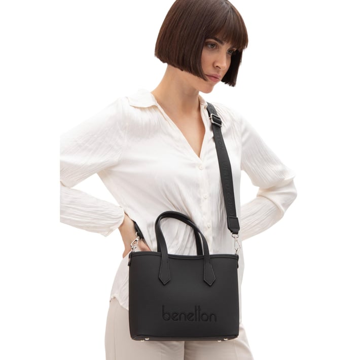 Benetton Bnt 1588 Kadın El Çantası Siyah nehironline