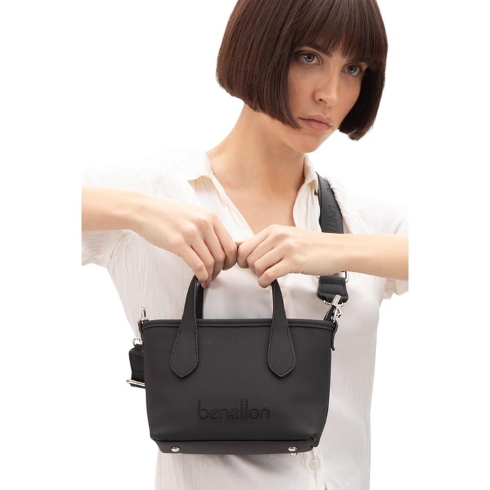 Benetton Bnt 1598 Kadın El Çantası Siyah nehironline