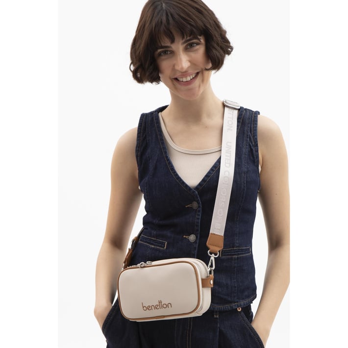 Benetton Bnt 1626 Kadın Kol Çantası Bej nehironline