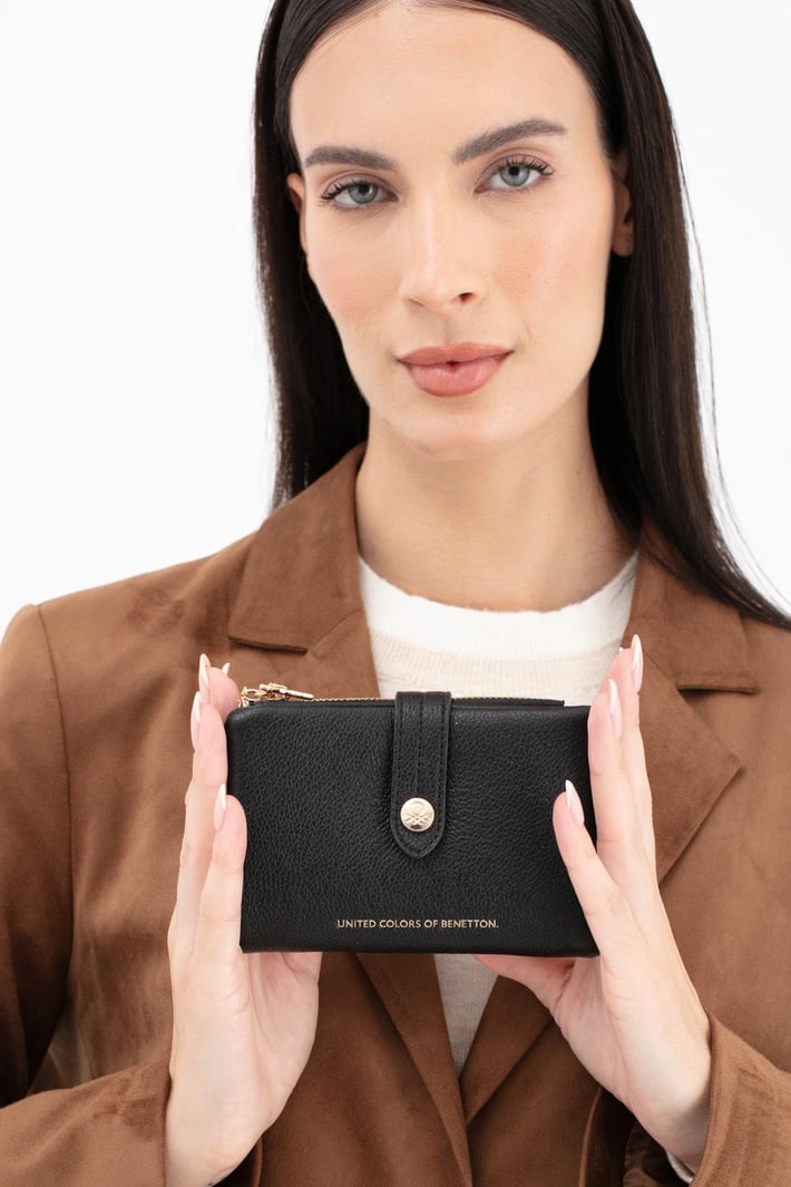 Benetton Bnt 1630 Kadın Cüzdan Siyah nehironline
