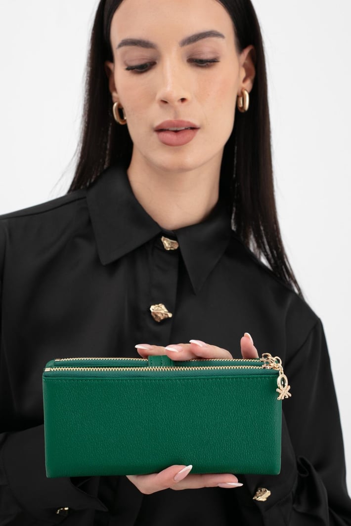 Benetton Bnt 1631 Kadın Cüzdan Yeşil nehironline