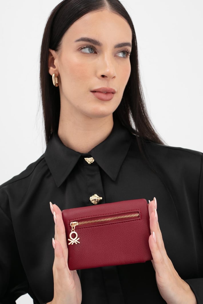 Benetton Bnt 1632 Kadın Cüzdan Bordo nehironline