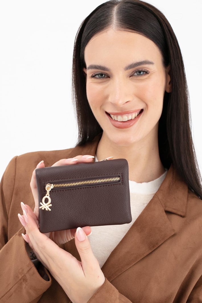 Benetton Bnt 1632 Kadın Cüzdan Kahverengi nehironline