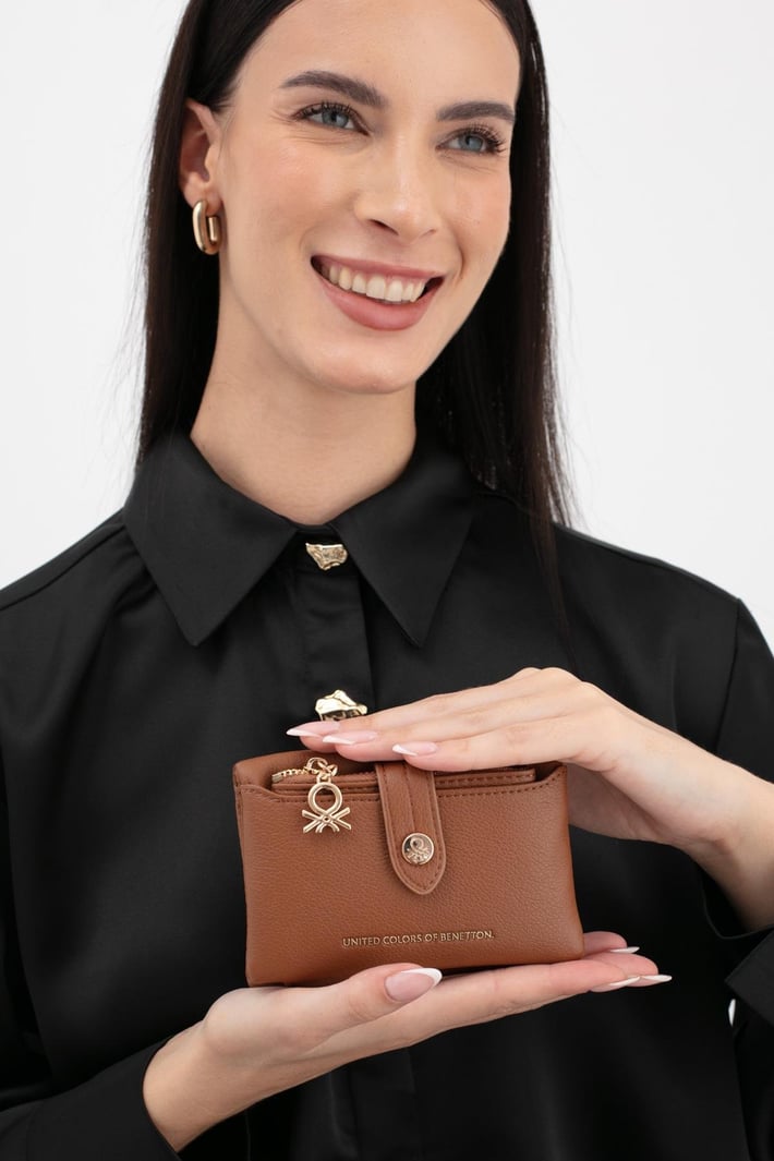 Benetton Bnt 1632 Kadın Cüzdan Taba nehironline
