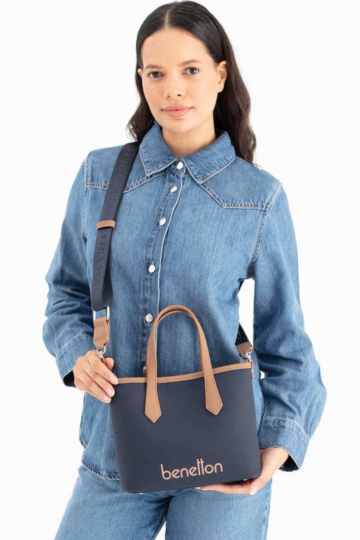 Benetton Bnt 1654 Kadın El Çantası Lacivert nehironline
