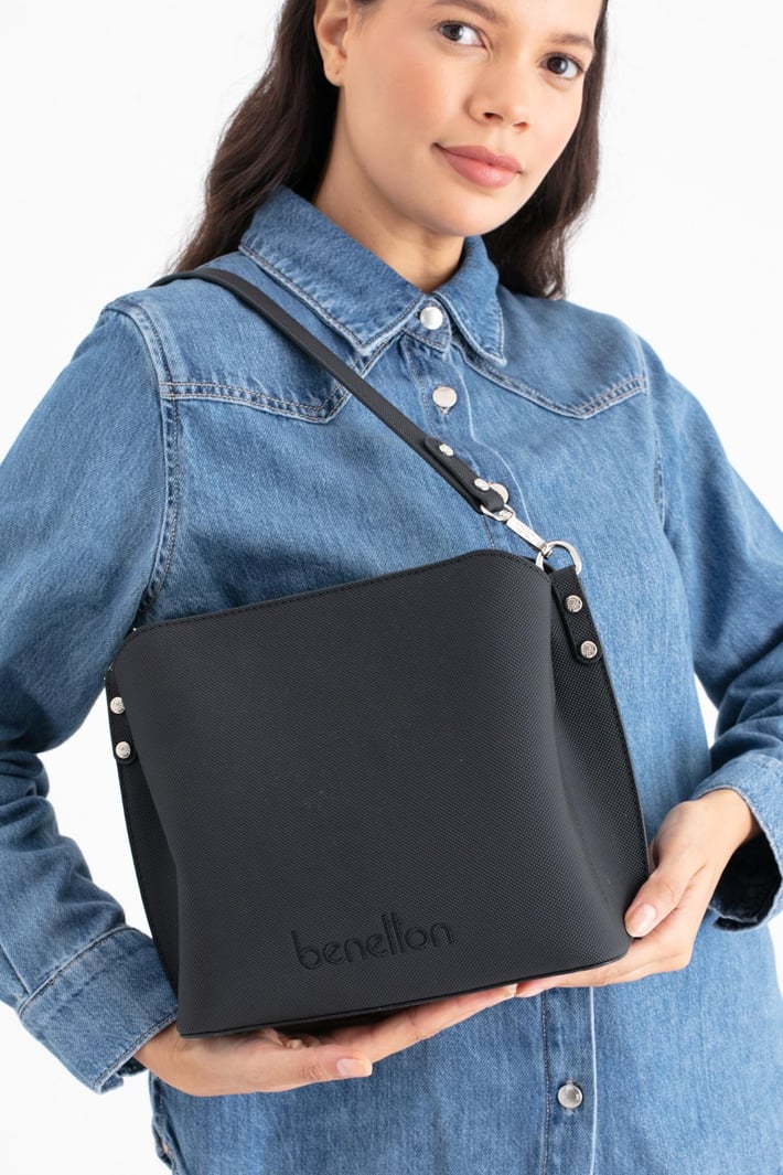 Benetton Bnt 1688 Kadın Çapraz Çanta Siyah nehironline