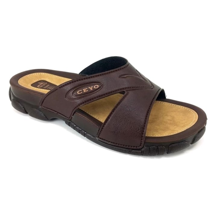 Ceyo 3200 1 Anatomik Erkek Terlik - Kahverengi nehironline