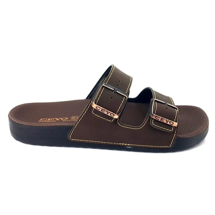 Ceyo Bahama 10 Anatomik Erkek Terlik - Kahverengi nehironline