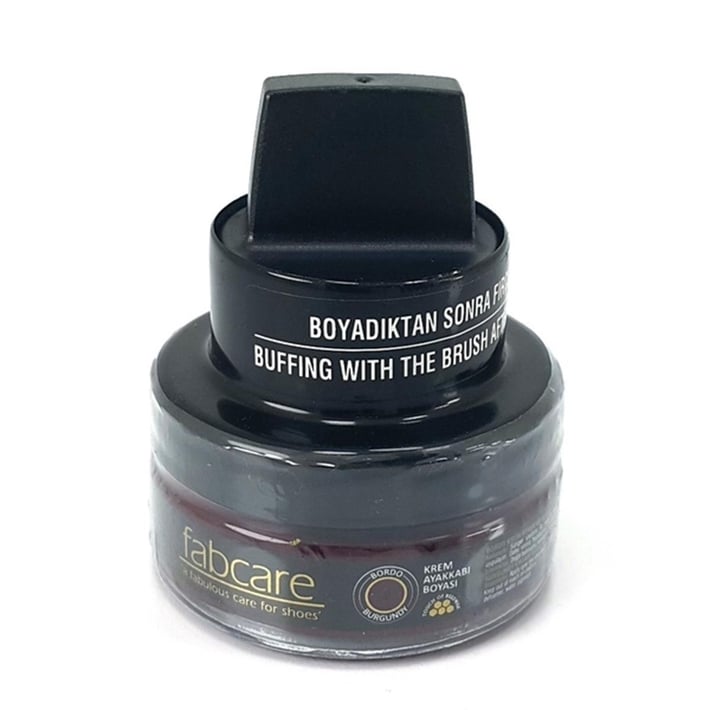 Fabcare Cam Kavanoz Krem Deri Ayakkabı Boyası - Bordo nehironline
