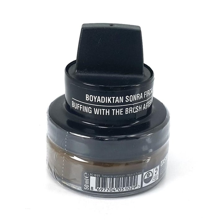 Fabcare Cam Kavanoz Krem Deri Ayakkabı Boyası - Kahverengi nehironline