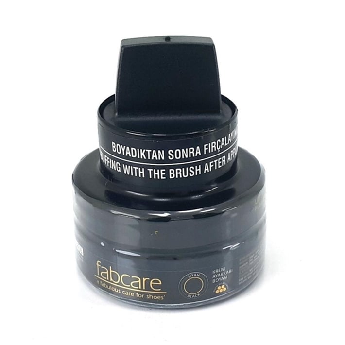 Fabcare Cam Kavanoz Krem Deri Ayakkabı Boyası - Siyah nehironline