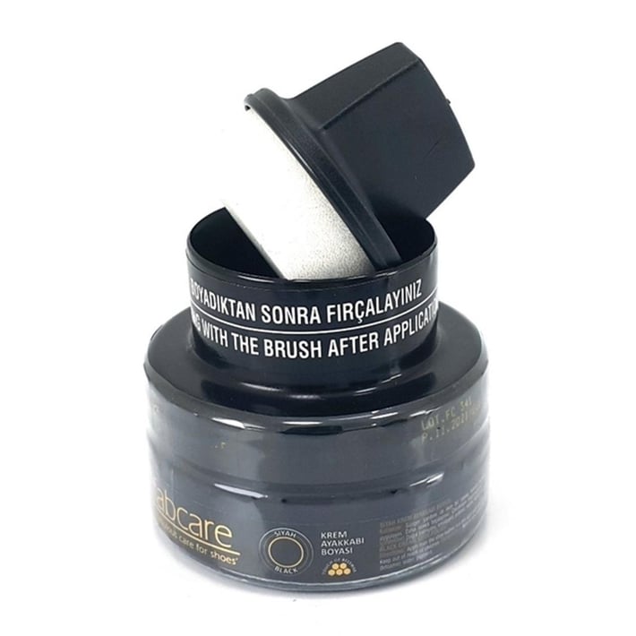 Fabcare Cam Kavanoz Krem Deri Ayakkabı Boyası - Siyah nehironline