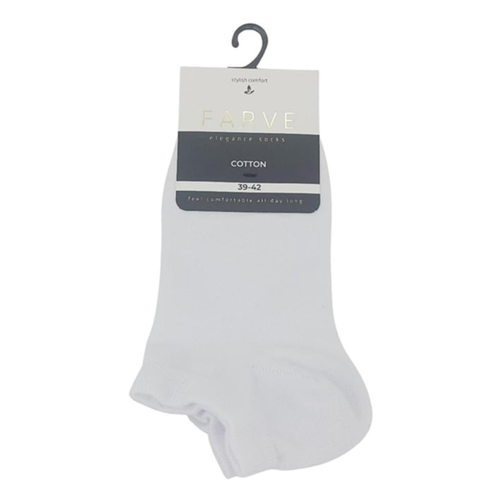 Fabcare Dikişsiz Bambulu Patik Erkek Çorabı - Beyaz nehironline